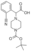 2-(4-BOC-PIPERAZINYL)-2-(2-CYANO-PHENYL)ACETIC ACID Struktur