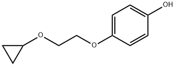 4-(2-环丙基氧基-乙氧基)-苯酚, 885274-40-8, 结构式