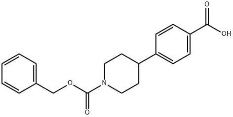 1-CBZ-4-(4-CARBOXY-PHENYL)-PIPERIDINE 化学構造式