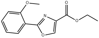 2-(2-METHOXY-PHENYL)-OXAZOLE-4-CARBOXYLIC ACID ETHYL ESTER Structure