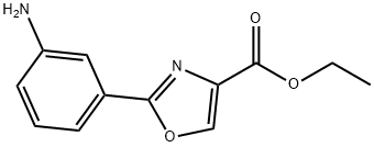 2-(3-氨基苯基)恶唑-4-甲酸乙酯,885274-73-7,结构式