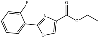 2-(2-FLUORO-PHENYL)-OXAZOLE-4-CARBOXYLIC ACID ETHYL ESTER Struktur