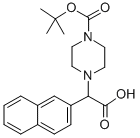 2-(4-BOC-PIPERAZINYL)-2-(2-NAPHTHALENYL)ACETIC ACID Struktur