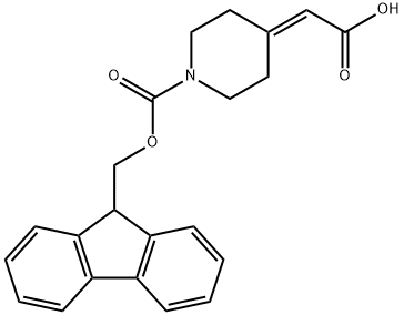 1-FMOC-4-CARBOXYMETHYLENE-PIPERIDINE Struktur