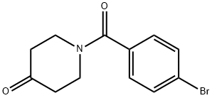 1-(4-溴苯甲酰基)哌啶-4-酮,885274-92-0,结构式