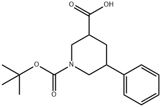5-PHENYL-PIPERIDINE-1,3-DICARBOXYLIC ACID 1-TERT-BUTYL ESTER Structure