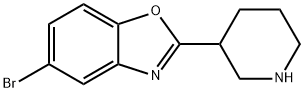 5-BROMO-2-PIPERIDIN-3-YL-BENZOOXAZOLE Struktur