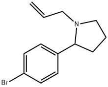 1-烯丙基-2-(4-溴苯基)吡咯烷, 885275-21-8, 结构式