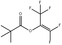 PENTAFLUORO-2-PROPENYL PIVALATE 化学構造式
