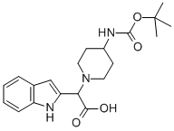 885275-43-4 (4-BOC-AMINO-PIPERIDIN-1-YL)-(1H-INDOL-2-YL)-ACETIC ACID