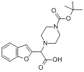 1-BOC-4-(BENZOFURAN-2-YL-CARBOXY-METHYL)-PIPERAZINE,885275-63-8,结构式