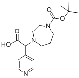 1-BOC-4-(CARBOXY-PYRIDIN-4-YL-METHYL)-[1,4]DIAZEPANE 化学構造式