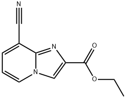 8-氰基-咪唑并〔1,2-A〕吡啶-2-甲酸乙酯, 885275-88-7, 结构式