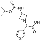 (3-BOC-AMINO-AZETIDIN-1-YL)-THIOPHEN-3-YL-ACETIC ACID,885276-08-4,结构式