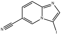 3-IODO-IMIDAZO[1,2-A]PYRIDINE-6-CARBONITRILE Structure