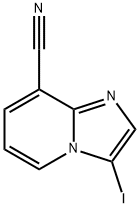 3-IODO-IMIDAZO[1,2-A]PYRIDINE-8-CARBONITRILE 化学構造式