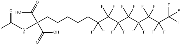 (Acetamido)[5-(perfluorooct-1-yl)pent-1-yl]propane-1,3-dioic acid,885276-27-7,结构式