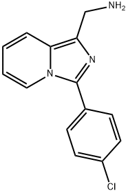 C-[3-(4-CHLORO-PHENYL)-IMIDAZO[1,5-A]PYRIDIN-1-YL]-METHYLAMINE Structure