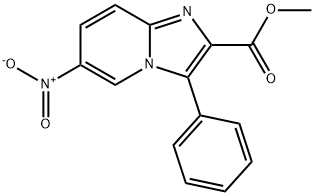 6-NITRO-3-PHENYL-IMIDAZO[1,2-A]PYRIDINE-2-CARBOXYLIC ACID METHYL ESTER Struktur