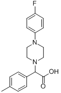[4-(4-FLUORO-PHENYL)-PIPERAZIN-1-YL]-P-TOLYL-ACETIC ACID|2-(4-氟苯基-1-哌嗪)-2-(4-甲苯基)乙酸
