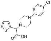 [4-(4-CHLORO-PHENYL)-PIPERAZIN-1-YL]-THIOPHEN-2-YL-ACETIC ACID Structure