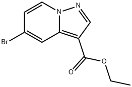 5-BROMO-PYRAZOLO[1,5-A]PYRIDINE-3-CARBOXYLIC ACID ETHYL ESTER Struktur