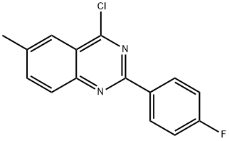 4-CHLORO-2-(4-FLUORO-PHENYL)-6-METHYL-QUINAZOLINE Structure