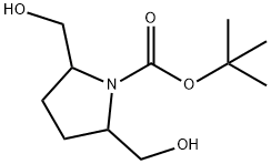 1-BOC-2,5-BIS-HYDROXYMETHYL-PYRROLIDINE Structure