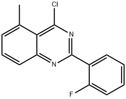 4-CHLORO-2-(2-FLUORO-PHENYL)-5-METHYL-QUINAZOLINE Struktur