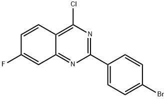 2-(4-BROMO-PHENYL)-4-CHLORO-7-FLUORO-QUINAZOLINE
