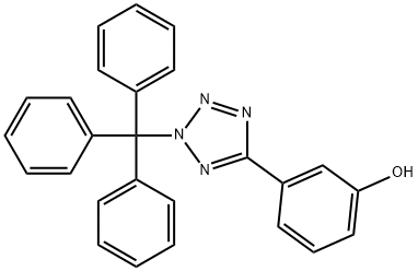 (3-(2-三苯基-2H-四唑-5-基))苯酚 结构式