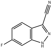 6-FLUORO-1H-INDAZOLE-3-CARBONITRILE 化学構造式