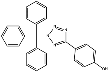 4-(2-TRITYL-2H-TETRAZOL-5-YL)-PHENOL Struktur