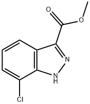 METHYL 7-CHLORO-1H-INDAZOLE-3-CARBOXYLATE,885278-56-8,结构式