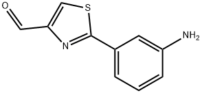 2-(3-AMINO-PHENYL)-THIAZOLE-4-CARBALDEHYDE Structure