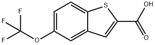 5-TRIFLUOROMETHOXY-BENZO[B]THIOPHENE-2-CARBOXYLIC ACID Struktur