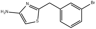 2-(3-溴苄基)4-氨基噻唑,885279-46-9,结构式
