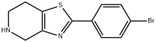 2-(4-溴苯基)-4,5,6,7-四氢噻唑并[4,5-C]吡啶,885279-57-2,结构式