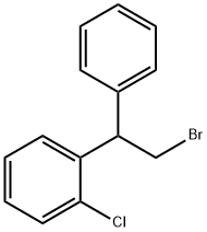 1-(2-溴-1-苯基乙基)-2-氯苯 结构式