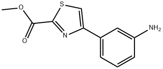 4-(3-氨基苯基)噻唑-2-甲酸甲酯, 885279-72-1, 结构式
