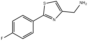 C-[2-(4-FLUORO-PHENYL)-THIAZOL-4-YL]-METHYLAMINE 化学構造式