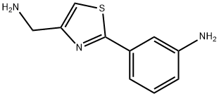 3-(4-AMINOMETHYL-THIAZOL-2-YL)-PHENYLAMINE,885280-76-2,结构式