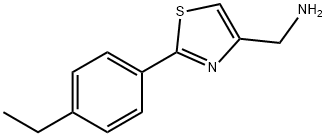 C-[2-(4-ETHYL-PHENYL)-THIAZOL-4-YL]-METHYLAMINE Structure