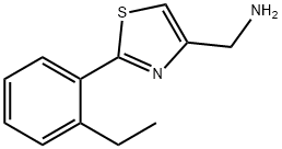 [2-(2-乙基苯基)噻唑-4-基)甲胺,885280-84-2,结构式