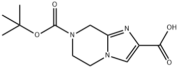 7-(tert-butoxycarbonyl)-5,6,7,8-tetrahydroimidazo[1,2-a]pyrazine-2-carboxylic acid Structure