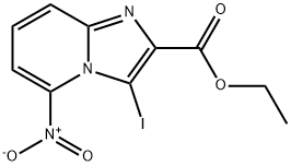 3-IODO-5-NITRO-IMIDAZO[1,2-A]PYRIDINE-2-CARBOXYLIC ACID ETHYL ESTER,885281-38-9,结构式