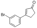 3-(3-BROMOPHENYL)CYCLOPENT-2-EN-1-ONE 化学構造式