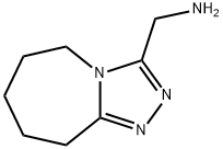 (6,7,8,9-四氢-5H-[1,2,4]三唑并[4,3-A]氮杂卓-3-基甲基)胺 1HCL, 885461-42-7, 结构式