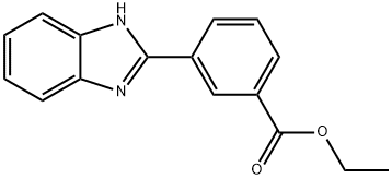 3-(1H-BENZIMIDAZOL-2-YL)BENZOIC ACID ETHYL ESTER 结构式