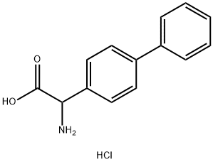 2-AMino-2-(4-biphenylyl)acetic Acid Hydrochloride Structure